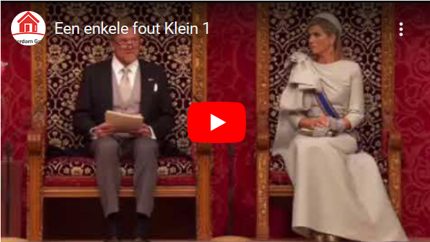 Dus ook de koning begrijpt het…